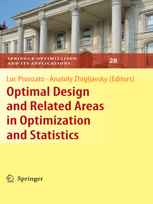 cover image of Optimal Design and Related Areas in Optimization and Statistics